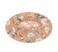 Pet Dog Bed Warm & Soft Fluffy Dog & Cat Cushion for Extra Small Size Pets Sleeping M Safaris Peonies Peach