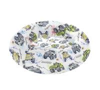 Pet Dog Beds Anti-Slip Fluffy Cat Cave Bed for Extra Small Size Pets Sleeping XS Watercolor Monsters Trucks Cartoon