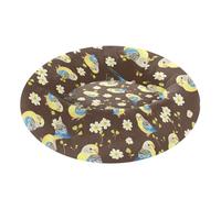 Pet Dog Beds Anxiety Relief Fluffy Cat Pillow Bed for Medium Size Pets Supplies S Kawaii-Style Budgerigar Brown