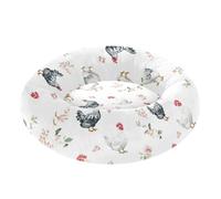 Pet Dog Beds Anxiety Relief Fluffy Puppy Beds for Medium Size Pets Sleeping S Sweet Pet Chicken White