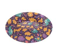 Pet Dog Beds Calming Anti Anxiety Fluffy Cat Pillow Bed for Medium Size Pets Sleeping S Cute Dinosaur Cartoon Halloween Monsters