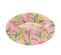 Pet Dog Beds Calming Anti Anxiety Fluffy Dog Cave Bed for Medium Size Pets Supplies S Unique Canna Pink