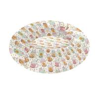 Pet Dog Beds Relieve Stress Fluffy Cat Cave Bed for Small Size Pets Sleeping XS Cute Cartoon Bitcoin Milk Tea