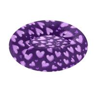 Pet Dog Beds Removable & Washable Fluffy Dog Cave Bed for Small Size Pets Sleeping XS Purple Hearts Day Purple Hearts