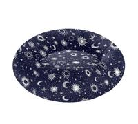 Pet Dog Beds Warm & Soft Fluffy Calming Bed for Small Size Pets Sleeping S Starry Night Star Sun Moon Blue