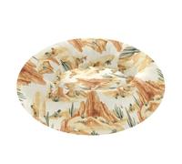 Pet Dog Beds Warm & Soft Fluffy Cat Cave Bed for Medium Size Pets Supplies XS Western Cactus Deep Canyons