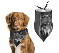 Pet Dog Birthday Bandanas Animal Looking Ahead Washable Printing Bib Scarf Accessories Pet Triangle Bid Scarf Kerchief for Dogs Or Cats