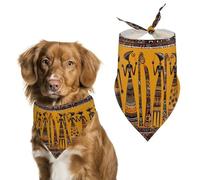 Pet Dog Birthday Bandanas Creative African Culture Washable Printing Bib Scarf Accessories Pet Triangle Bid Scarf Kerchief for Dogs Or Cats
