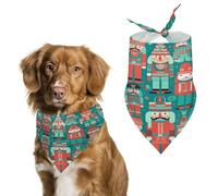 Pet Dog Birthday Bandanas Soldiers And Men Washable Printing Bib Scarf Accessories Pet Triangle Bid Scarf Kerchief for Dogs Or Cats