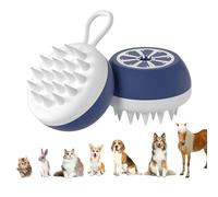 Pet Dog Brush, Cat Brush, Pet Brushes, Shampoo Brush for Long Hair and Short Hair, Bath Brush Rubber Curry Comb (Blue, A)