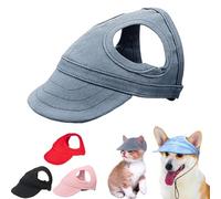 Pet Dog Caps Small Puppy Pets Summer Oxford Dog Baseball Visor Hat Baseball Dew Sunshade Ears Dogs Puppy Cats