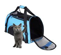 Pet Dog Cat Carrier Bag Puppy Handbag Portable Pet Travel Bag Soft Sided Bag Airline Approved with Breathable Mesh Pouch Pet Car Seat Booster Puppy Cage Tote for Small Medium Dogs Cats Puppies Rabbit