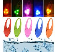 Pet Dog Cat Collar LED Lights, Clip on Light Up Collars Makes Your Small Medium Large Dogs Cats Visible, Safe & Seen at Night, Waterproof, Battery Included (5 Pack)