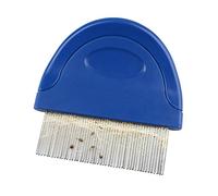 Pet Dog Cat Flea Comb, Pet Flea and Tick Prevention for Dogs, Stainless Steel Long Teeth with Plastic Handle for Removing Flea Egg, Mites, Ticks Dandruff Flakes, Crust, Mucus, and Stains