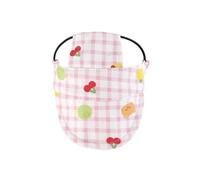 Pet Dog Cat Hats Cat Cowboy Hat with Ear Holes Pet Birthday Party Costume Puppy Headwear Chihuahua Beanie Cap Party Decorations(Pink plaid,M (for pet 7-15kg))