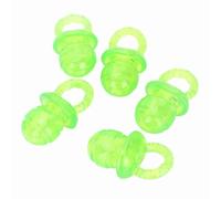 Pet Dog Chew Toy Durable Teether for Cleaning Teeth Sounding Interactive Toy for Home Play 5 Pcs/set Green/Red Pacifier Shaped Teething for Small Dogs (Green)