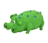 Pet Dog Chew Toys Cute Rubber Screaming Pig Strong Grunts Squeaky Dog Puppy Molar Teeth Vocal Toy Pet Products Rings for Dogs (F, One Size)