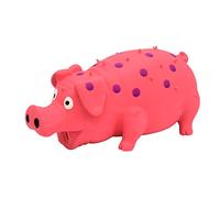 Pet Dog Chew Toys Cute Rubber Screaming Pig Strong Grunts Squeaky Dog Puppy Molar Teeth Vocal Toy Pet Products Rings for Dogs (C, One Size)