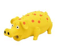 Pet Dog Chew Toys Cute Rubber Screaming Pig Strong Grunts Squeaky Dog Puppy Molar Teeth Vocal Toy Pet Products Rings for Dogs (A, One Size)