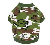 Pet Dog Clothes Dog Vest Shirt Puppy Summer Cllothes Summer Vest Camo Shirts Puppy Summer Shirt Camo Vest Dog Coat Dog S (Green S)
