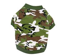Pet Dog Clothes Dog Vest Shirt Puppy Summer Cllothes Summer Vest Camo Shirts Puppy Summer Shirt Camo Vest Dog Coat Dog S (Green M)