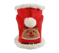 Pet Dog Clothes Soft Warm Hoodie, Elk Pattern, Small Dogs, XL | Christmas Hoodie Jackets for Chihuahua, Coat Clothing for Puppy Shih Tzu, Cute Elk Pattern