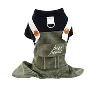 Pet Dog Clothing 2024 Autumn/Winter Corduroy Overalls Jumpsuit Cute Dog Bib Top Pants Pet Dogs Corduroy Clothing Puppy Dog Costume For Small Medium Dogs Outfit A M