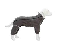 Pet Dog Coat, Warm Shaggy Fleece Four-Legged Clothing Set for Dogs, Thick Jacket for Small and Large Dogs, Pet Warmth Clothing Thickened for Fall and Winter(Gray,XXXXL)