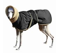 Pet Dog Coat, Warm Waterproof Clothing Set For Dogs, Thick Jacket For Medium And Large Dogs, Ideal For Greyhounds, Wolf Greyhounds, Shepherds And More(Black,L)