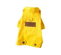Pet Dog Coat With Spring Summer Dog Clothes For Small Medium Dogs Puppy Outfits Jacket Chihuahua Yorks Clothing(Yellow,S)
