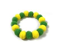 Pet dog collar 50pcs pet Dog Bow Tie Rainbow Flower Hair Ball Necklace Collar Pet Dog Cat Bowties Neckties Dog Grooming Accessories