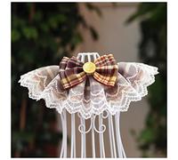 Pet dog collar Original Design Pink Plaid Ribbon Dog Bowtie Organza Cotton Gauze Dog Necklace Bibs Cat Accessories Special Kitten Pet Products Pet collar