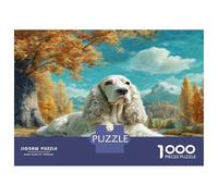 Pet Dog Colourful Kangal in Autumnal Scene 1000 Pieces Jigsaw Puzzles Adults Fun Brainteasing Home Activity 38x26cm/1000pcs