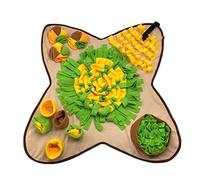 Pet Dog Fleece Slow Eating Smell Training Mat Anti-Slip Puzzle Mat Interactive Boredom Relief Dogs Toy