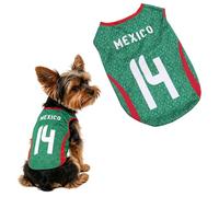 Pet Dog Football Jerseys Costume, Summers Cooling Mesh Fabric, Lightweight Polyester Pet Shirt, Sleeveless Breathable Mesh Puppy Sports Costume, Sizes S-L, Football Sportswearing Pets Clothes