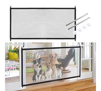 Pet Dog Gate Mesh Dog Safe Guard Enclosure Baby Fence Guard Safety Fence Home Pet Isolation Net Mesh Stair Gate Keep Dogs Away from Kitchen/Upstairs/Bedroom(180x72cm)