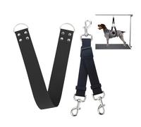 Pet Dog Grooming Belly Straps - Pet Dog Grooming Loops Black Groomer Belly Support Band Wide Waterproof Strong PVC Belly Loop Grooming Restraint for Pet Bathing Grooming (Black-Short)