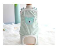 Pet Dog Harassment-prevention Underwear Small Medium Female Dogs Physiological Nappy With Adjustable Strap Suspender(Avocado bear,M)