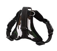 Pet Dog Harness Soft Breathable No Pull Walk Harness Vest Canvas Harness for Small Medium Puppy Pets Products(XL,Camouflage)