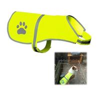 Pet Dog High Visibility Vest, Dog Safety Reflective Vest, Safety Vest Pet Dogs, Safety Vest Safety Harness for Keeps the Dog Visible, Safe from Cars Hunting Accidents, XL