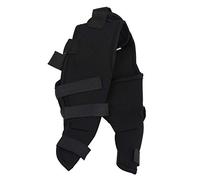 Pet Dog Hind Legs Protector Adjustable, Knee Brace Leg Support for Dogs Hind Recover from Injury, Arthritis Soft Elastic SBR Material (HJ25 rear double leggings black XS)