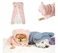 Pet Dog Hooded Cloak Blanket Capped Cloak Autumn/Winter Warm Quilt Sleeping Nest Cape Clothes Blanket s Winter Puppy