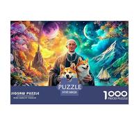 Pet Dog Jigsaw Puzzles for Adults Difficult Challenges 1000 Pieces Difficult Hard Jigsaw Puzzles for Man And Woman with Letters on Back 38x26cm/1000pcs