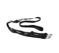 Pet Dog Leash Nylon Rope 3 In 1 Triple Three Heads Dogs Leash 3 Ways Outdoor Walking Dogs Collars Harness Leads Puppy Leashes(Schwarz)