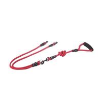 Pet Dog Leash Nylon Rope Double Dual Two Heads Dogs Leash 2 Way Coupler Walk Two and More Dogs Collars Harness Leads Dog Leashes(Red 2 ropes)