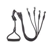 Pet Dog Leash Nylon Rope Double Dual Two Heads Dogs Leash 2 Way Coupler Walk Two and More Dogs Collars Harness Leads Dog Leashes(Black 4 ropes)