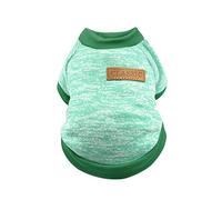 Pet Dog Puppy Classic Jumper Clothes Warm Jumper Winter Dog Jumper Handmade (Green, XXL)