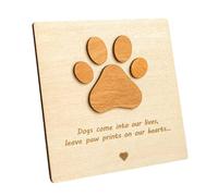 Pet Dog Puppy Memorial Wood Card Pet Card For Desktop And Indoor Display Loss Sympathy Gift Remembrance Gift