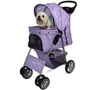Pet Dog Puppy Stroller Pram Pushchair in Purple