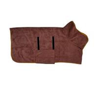 Pet Dog Quick-Drying Bathrobe, Fully Wrapped for Large Dogs, Absorbent and Breathable for Dogs to bathe and take a Bath (Coffee, M (31-53 pounds))